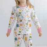 Islamic Alphabet Bamboo Two-Piece Long Sleeve Pajama Set