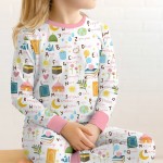 Islamic Alphabet Bamboo Two-Piece Long Sleeve Pajama Set