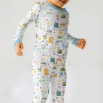 Islamic Alphabet Bamboo Two-Piece Long Sleeve Pajama Set