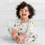 Islamic Alphabet Bamboo Two-Piece Long Sleeve Pajama Set