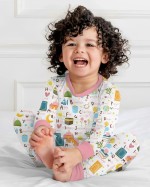 Islamic Alphabet Bamboo Two-Piece Long Sleeve Pajama Set