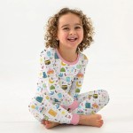 Islamic Alphabet Bamboo Two-Piece Long Sleeve Pajama Set