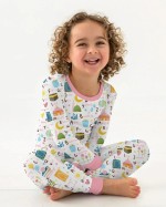 Islamic Alphabet Bamboo Two-Piece Long Sleeve Pajama Set
