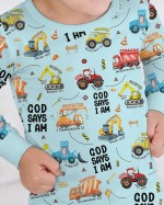 God Says I Am Boy Bamboo Two-Piece Long Sleeve Pajama Set