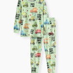 God Says I Am Boy Bamboo Two-Piece Long Sleeve Pajama Set