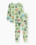 God Says I Am Boy Bamboo Two-Piece Long Sleeve Pajama Set