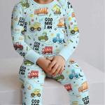 God Says I Am Boy Bamboo Two-Piece Long Sleeve Pajama Set