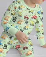 God Says I Am Boy Bamboo Two-Piece Long Sleeve Pajama Set