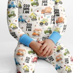 God Says I Am Boy Bamboo Two-Piece Long Sleeve Pajama Set