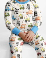 God Says I Am Boy Bamboo Two-Piece Long Sleeve Pajama Set