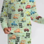 God Says I Am Boy Bamboo Two-Piece Long Sleeve Pajama Set