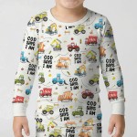 God Says I Am Boy Bamboo Two-Piece Long Sleeve Pajama Set