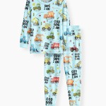 God Says I Am Boy Bamboo Two-Piece Long Sleeve Pajama Set