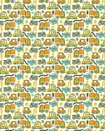 Colorful Cartoon Cars Pattern Adult Pajamas Family Matching