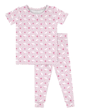 Cute Pink Pig Pattern Adult Pajamas Family Matching